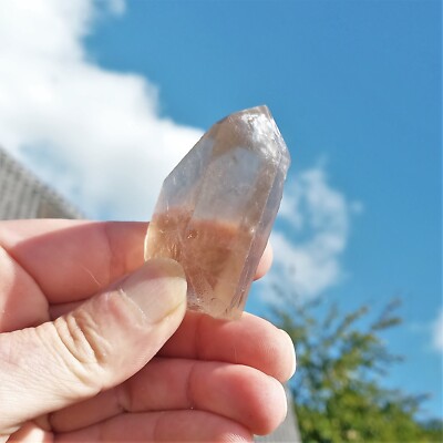 Wasserklar BERGKRISTALL Rauchquarz  Spitze NrK Rock Crystal Lebenskraft