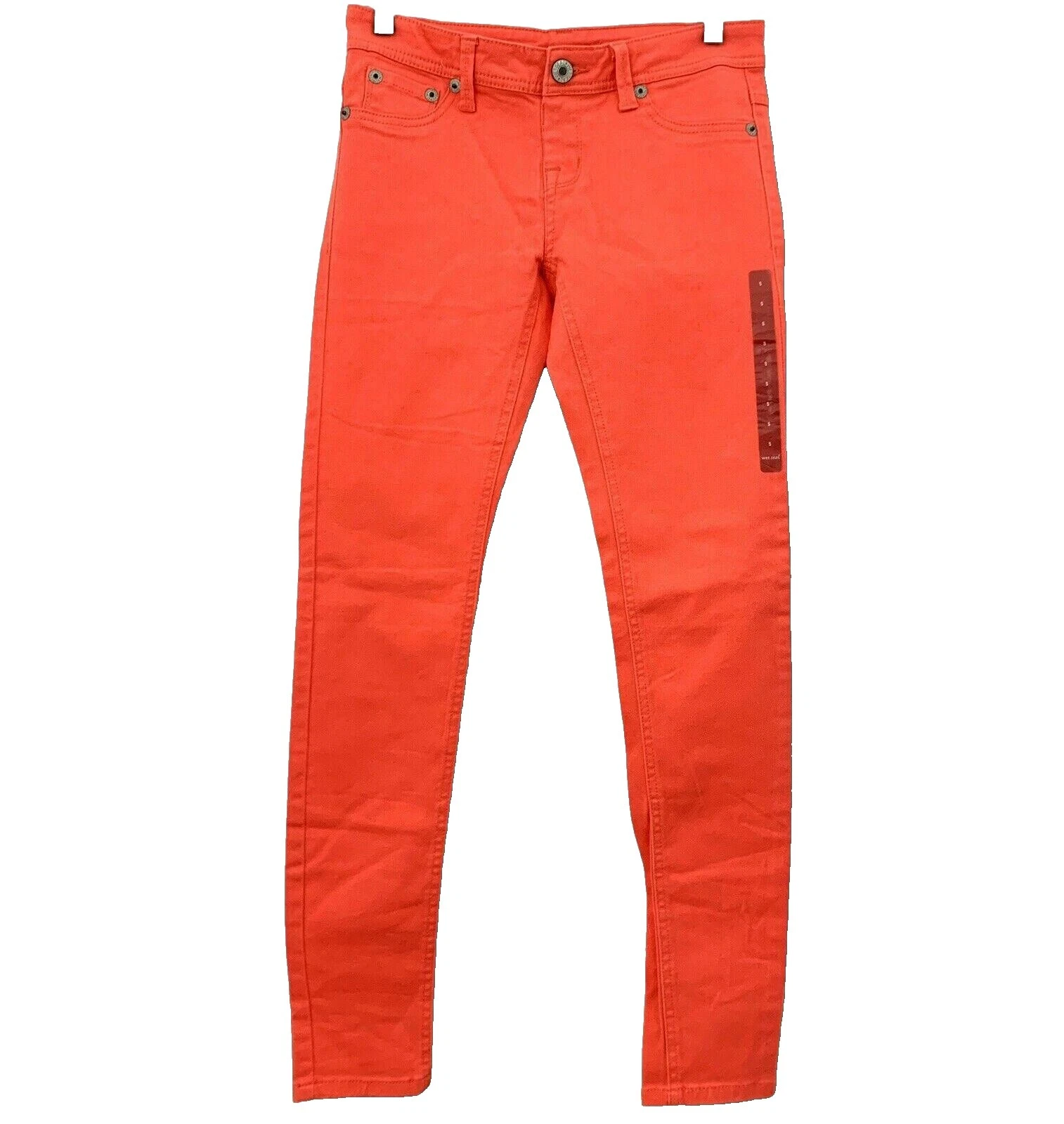 Pantalones de mezclilla para mujer de algodón de sello húmedo