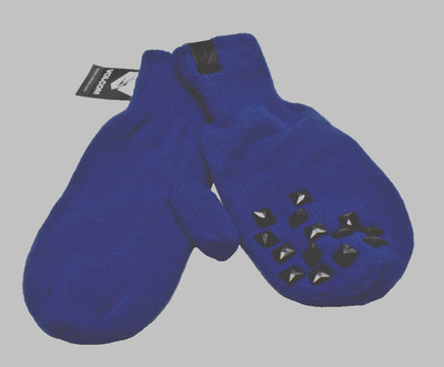 Volcom U Can Dance If U Wannu Studded Knit Mittens Gloves Blue Black New! NWT