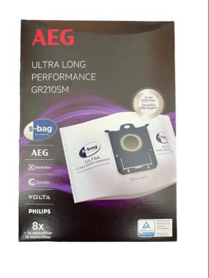AEG Electrolux Staubsaugerbeutel GR210SM, s-bag Ultra long Performance, 8er Pack
