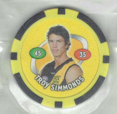2008 AFL TOPPS POKER CHIPZ - (BASE) BUNDLE LOT OF 3 IN SET (RICHMOND) - Picture 2 of 2