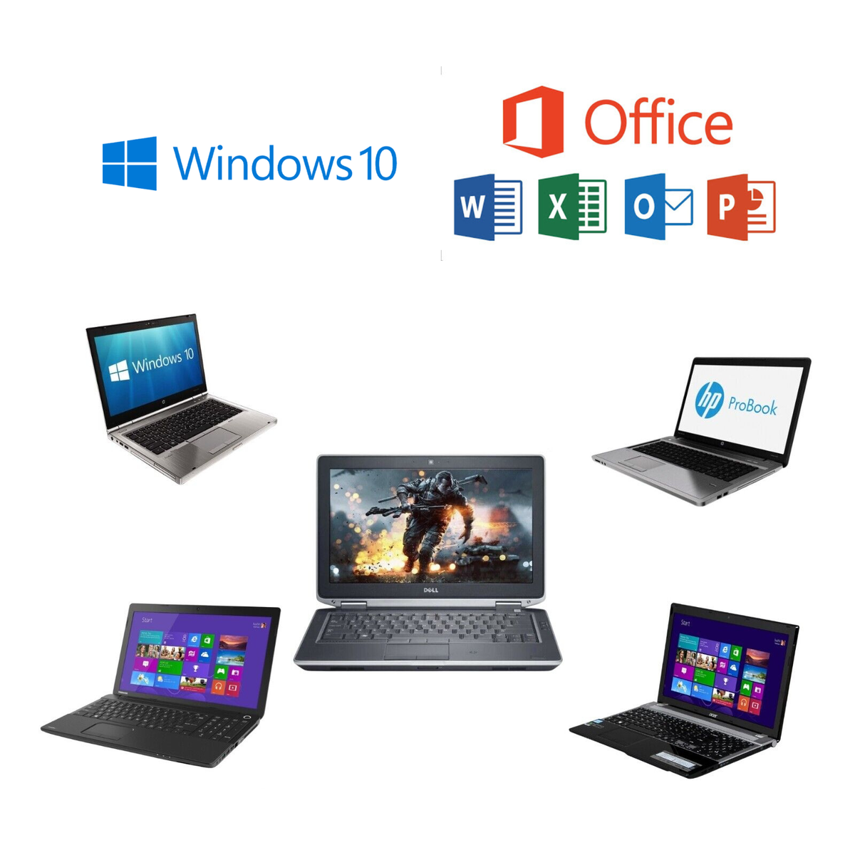 Budget Laptop Home Windows 10 i3/i5 16GB RAM 1TB SSD Office