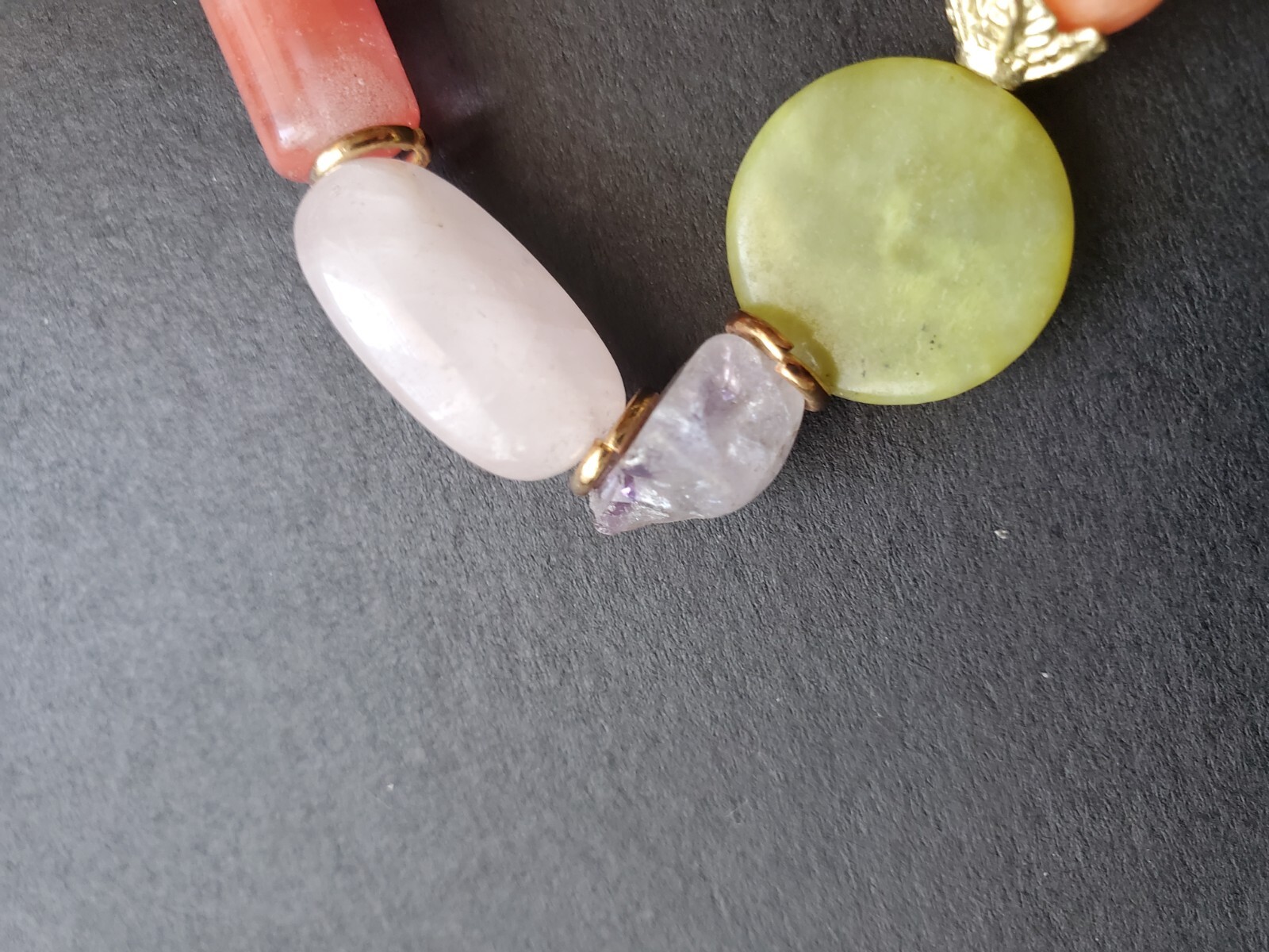 Real Multi Colored Stone Bracelet - image 8