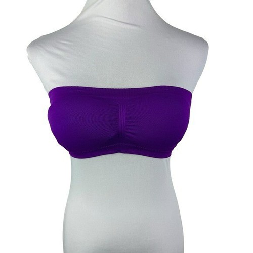 Express Intimates Purple Tube Bandeau Padded Bra Women's S/M - Picture 3 of 4