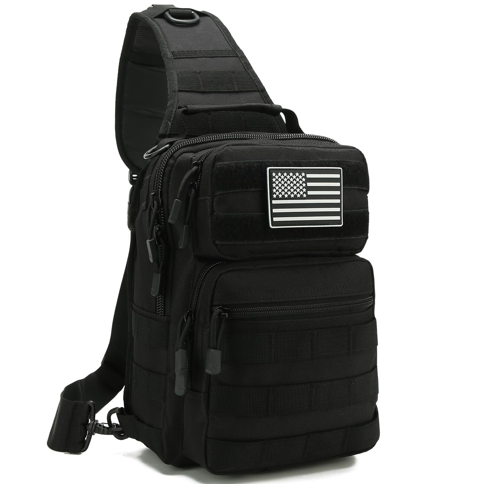 Tactical MOLLE Sling Bag for Men - Durable Shoulder Backpack for Range & Outdoor Use