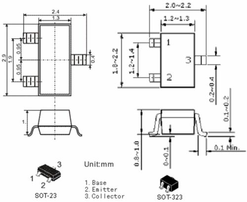 20 Stck. SI2312BDS-T1-ES AE9T SI2312 SOT-23 N-Kanal MOSFET SMD Transistor - Bild 3 von 3