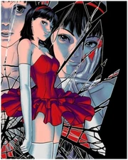 Perfect Blue 12x15 Poster – Mima Print by Satoshi Kon, Broken Glass Print