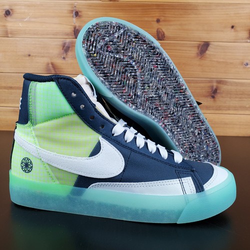 nike blazer navy white