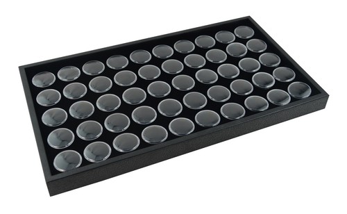 Stackable 1 Inch Deep Plastic Tray with Ring Bead Gem Jewellery Display Insert - Picture 8 of 32