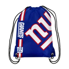 New York Giants NFL Side Stripe Drawstring Back Pack FREE SHIP!!