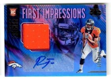 ROYCE FREEMAN 2018 PANINI ILLUSIONS RC FIRST IMPRESSIONS AUTO JERSEY #325/349