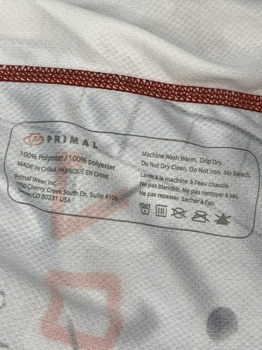 Primal Wear Racing Cycling Jersey Men's large 3/4 Zip UP Gear & Chain Poly - Picture 8 of 11