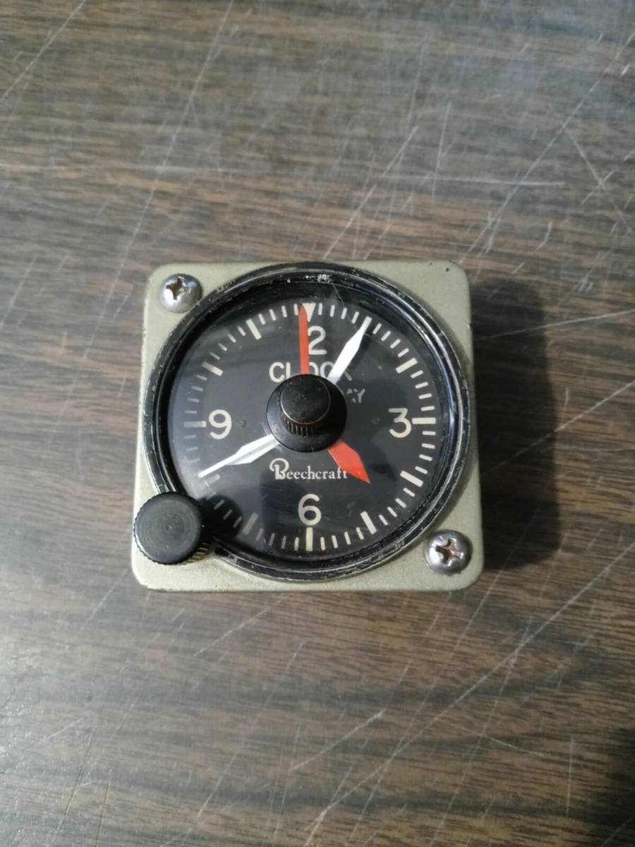 Beechcraft, Aircraft Instrument Clock 28V PN, 56 OFF