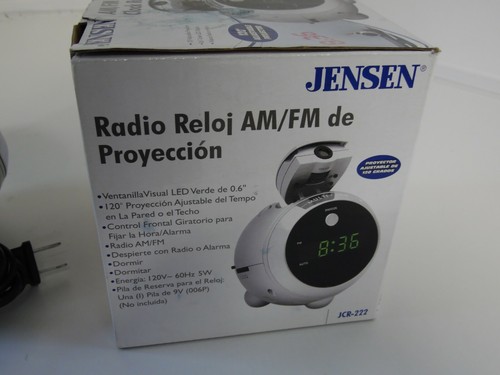 jensen am/fm projection clock radio, in original plastic JCR-222 - Picture 7 of 7