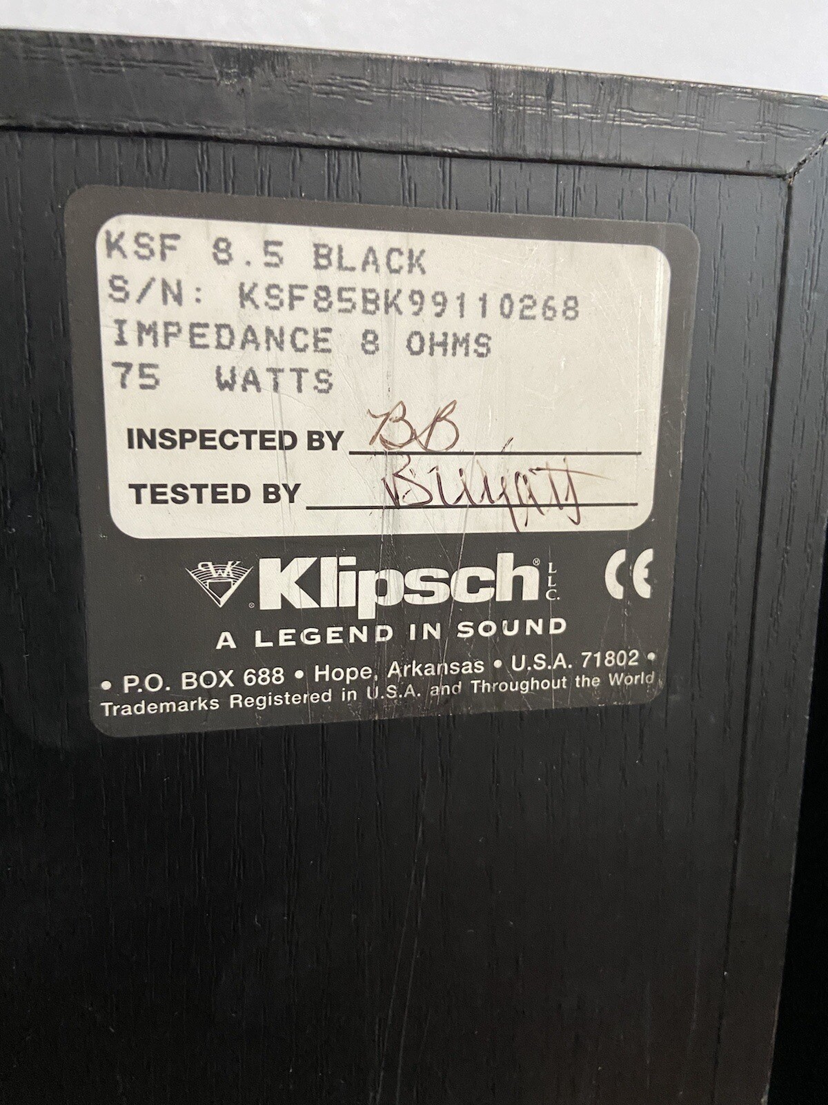 klipsch k-1063-kv woofer ksf 10.5 ottimo oem