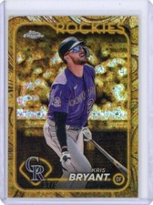 Kris Bryant 2024 Topps Chrome Gilded Collection Mini Diamond Refractor /50 #86