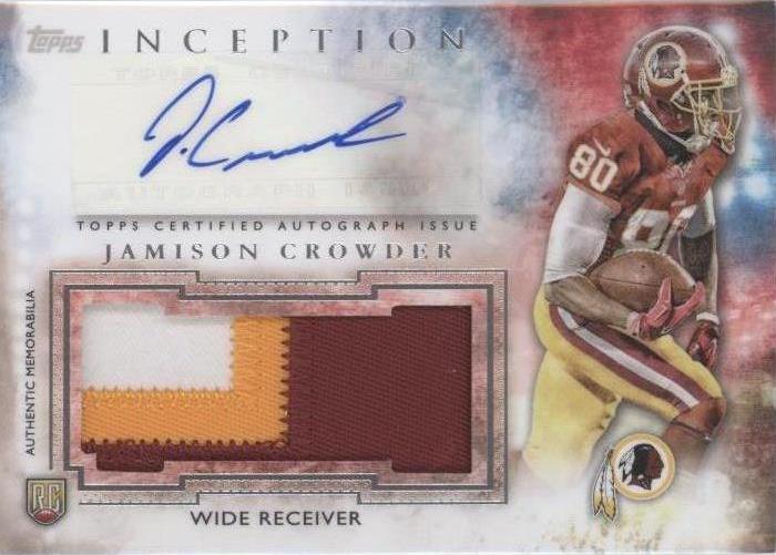 2015 Topps Inception Jamison Crowder #AJP-JC - 1 of 2