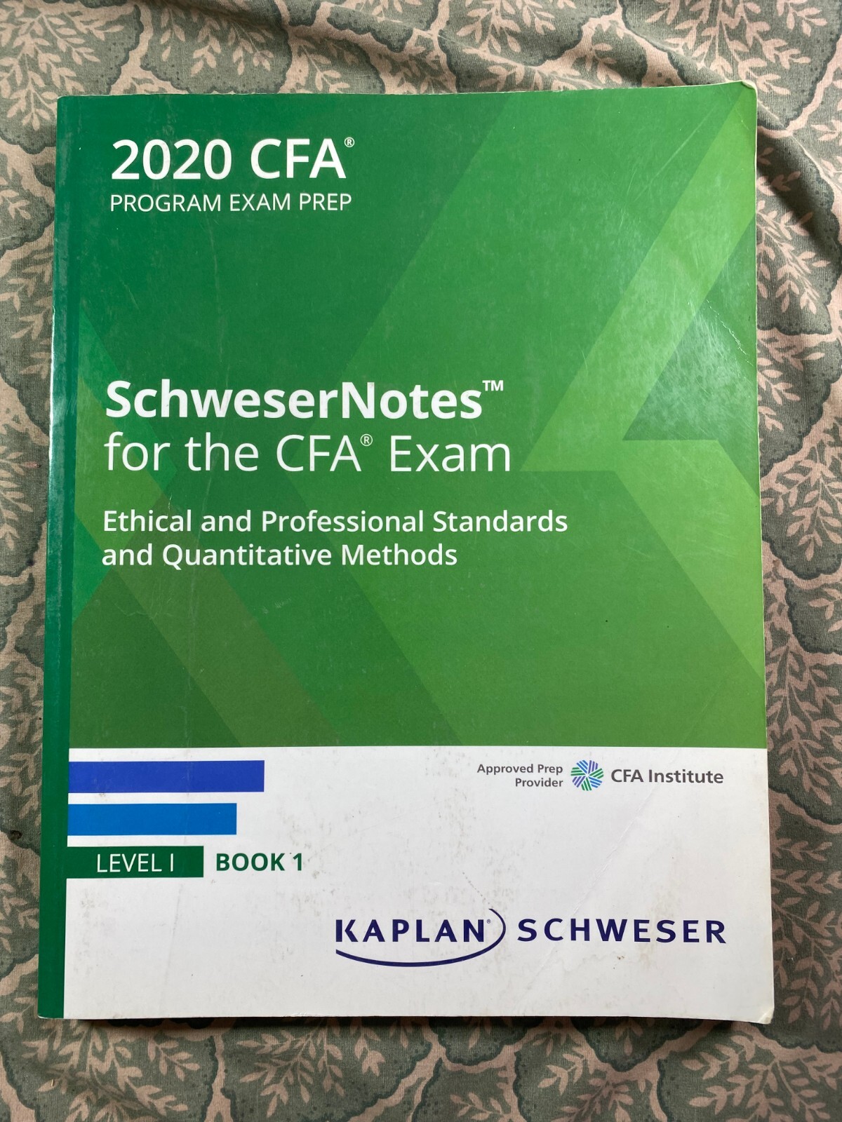 Schweser Notes CFA Exam Prep 2020 Standards Quantitative Methods Level I Book 1-image