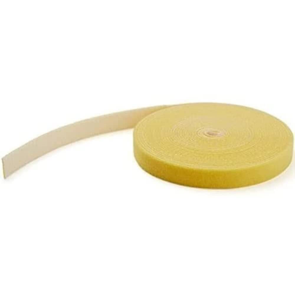 StarTech.com 50 ft Hook and Loop Yellow Cable Roll NUOVO