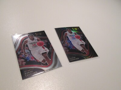 2x  Kawhi Leonard  #24     1x schwarze /black Prizm   Panini Select 2022