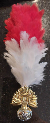 Royal Regiment of Fusiliers RRF Metal Cap Badge and Hackle | eBay