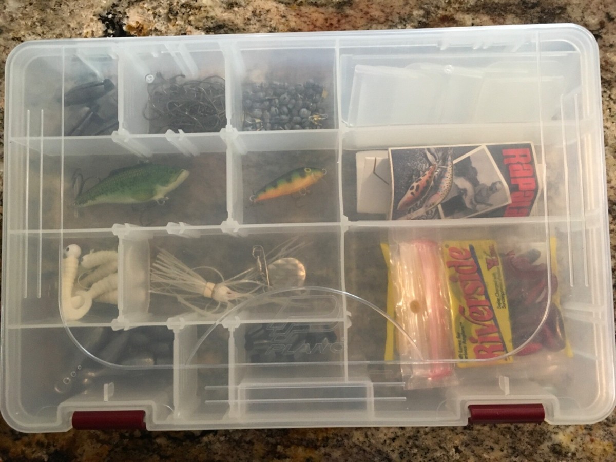 empty fishing lure individual boxes Plano 791502 Big Game Tackle Box A 9 inch ruler at the boxs top edge allows you to measure your catch 4pcs Fishing Tackle Accessory Box,