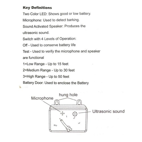 Outdoor Anti Barking Device Ultrasonic Dog Stop Bark Control Sonic Silencer Tool - Picture 8 of 12