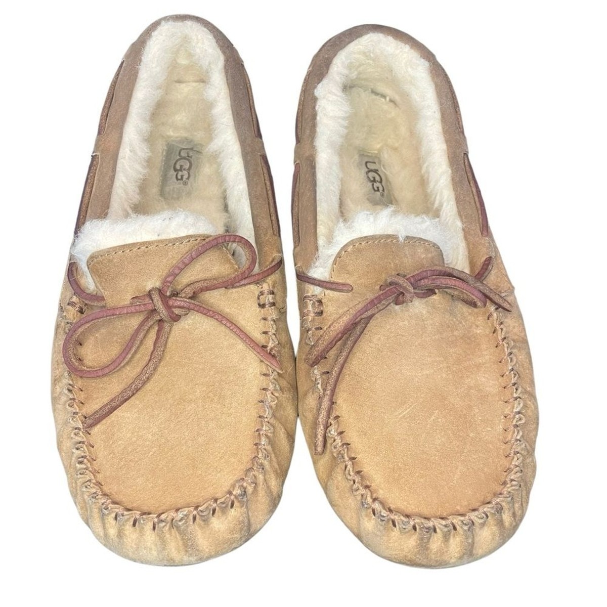 UGG Dakota Women's Slipper Chestnut Brown Leather Tie Size