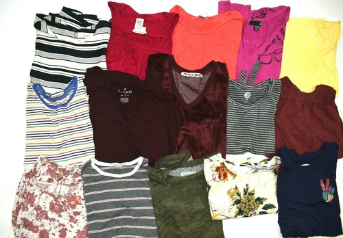 Wholesale Bulk Lot of 15 Womens XS Short Sleeve Business Casual Tops Blouses  | eBay