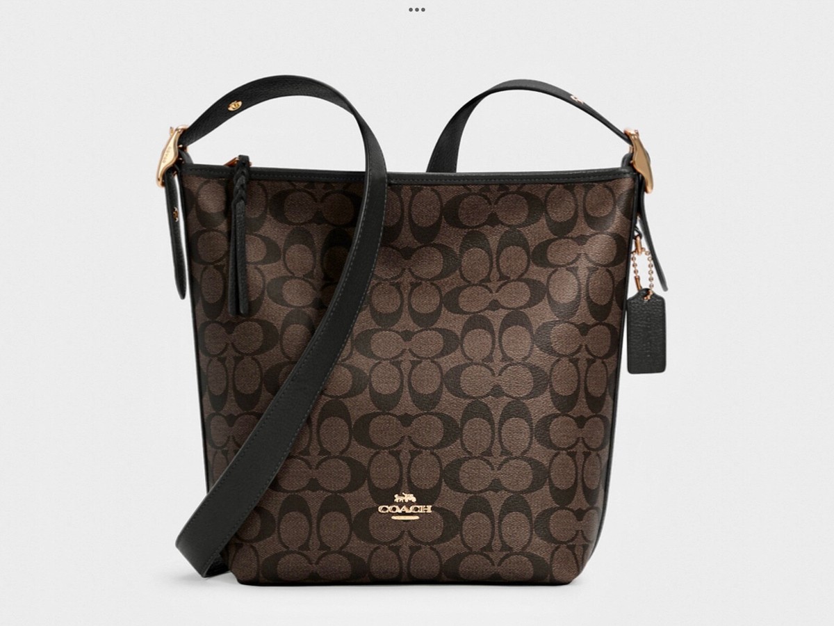 COACH ショルダーバッグ FC2818 FC2819 SIGNATURE VAL DUFFLE NWT Coach C2819 Val Duffle In Signature Canvas / Leather