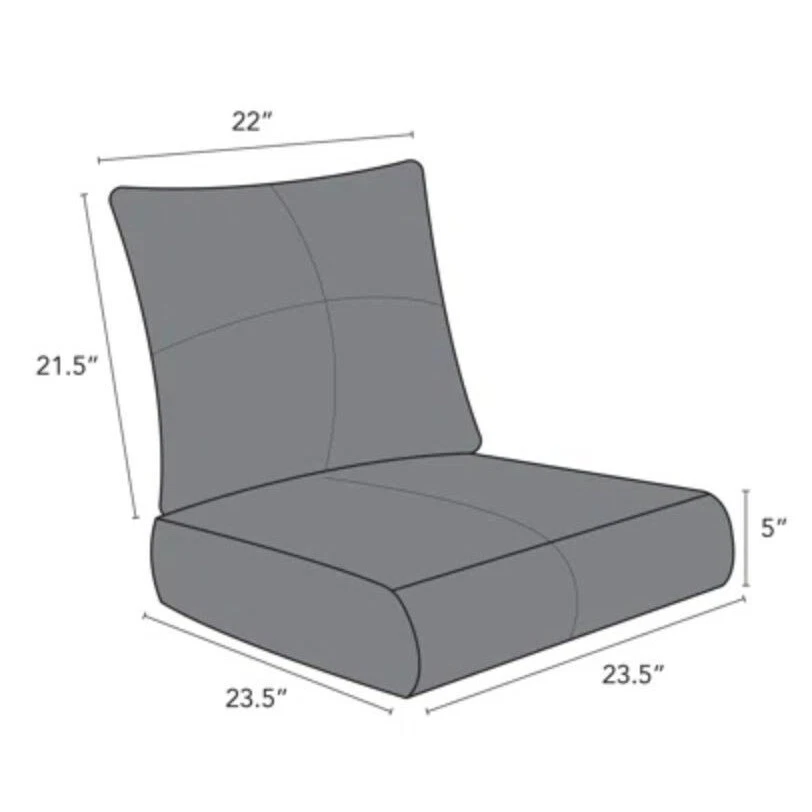 SUNBRELLA Hecho en Estados Unidos Interior Exterior Sólido Asientos Profundos Cojines Tostado Foto 2 de 4
