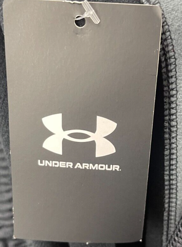 NWT Under Armour Men's Loose Fit Brawler Track Pants Black Tapered Gym Size 3XL - Picture 10 of 12