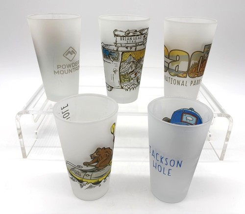 Raro: Juego de 5 vasos coleccionables Wild Tribute Wyoming Acadia Jackson Hole + - Imagen 24 de 24