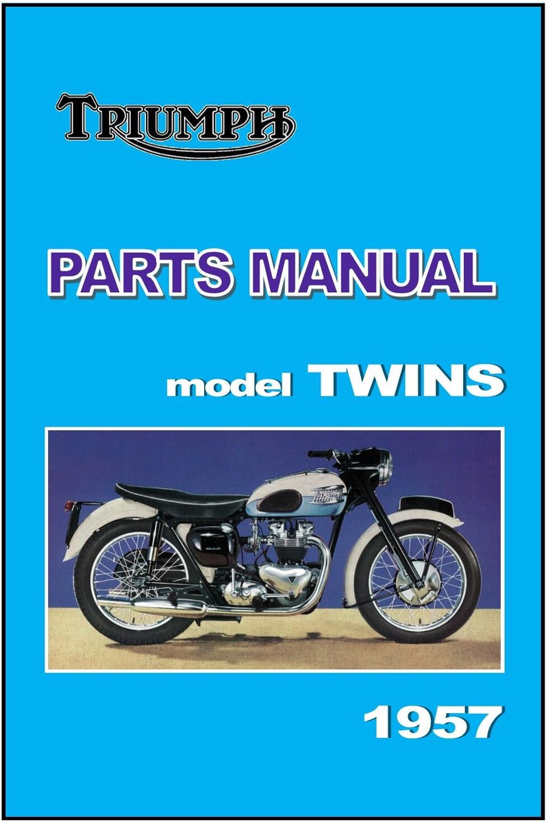 TRIUMPH Parts Manual T110 T100 TR5 5T TR6 6T 1957 Replacement