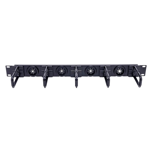 StarTech CABLMANAGERH 1U Rack-Mountable Rack Cable Manager - Black - Picture 2 of 3