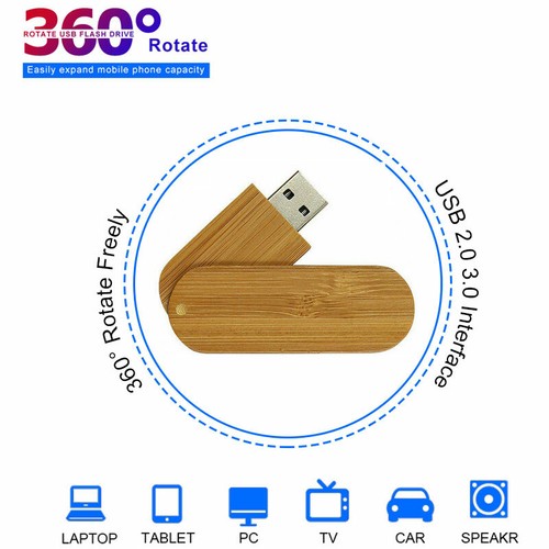 USB Stick 3.0 64GB 32GB 16GB 8GB Bambus/Holz Speicherstick Thumb USB Flash Drive - Bild 4 von 14