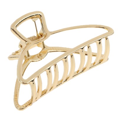 Womens Large Non Slip Grip Hair Claw Jaw Clips Metal Hair Clamps