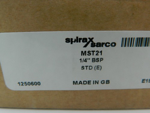 Spirax sarco 1250600 MST21 Scaricatore di condensa 1/4" BSP - Foto 3 di 5
