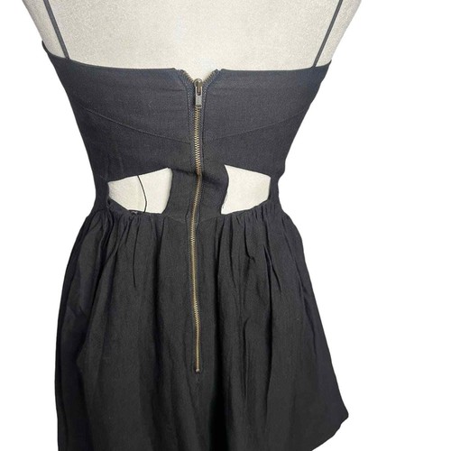 Keepsake the Label Bustier Little Black Cut Out Dress NEW US Size 2 - Picture 4 of 14