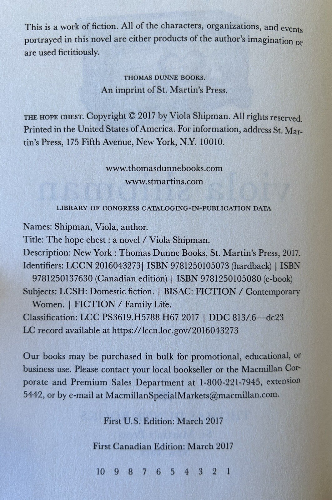 The Heirloom Novels Ser. The Hope Chest A Novel by Viola Shipman
