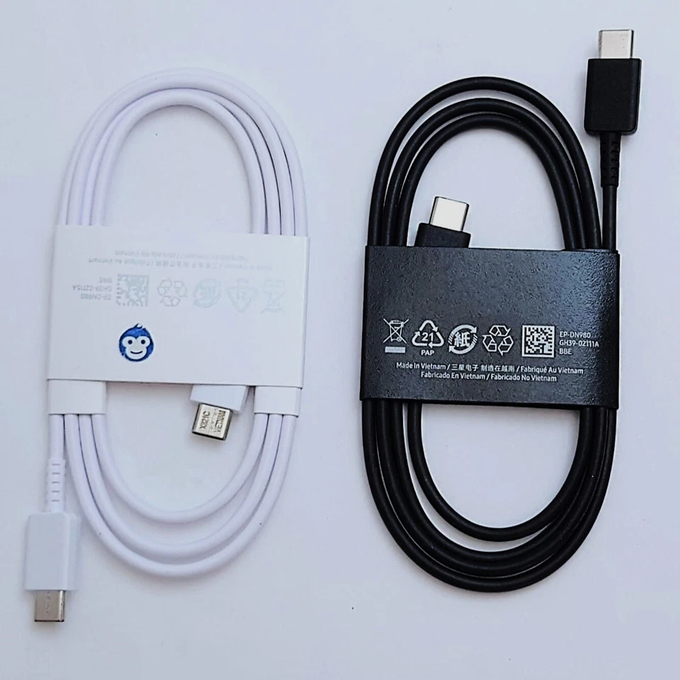 Genuine Samsung S24 S23 S22 S21 Ultra Plus Fast Charging Cable Type C To C 5A