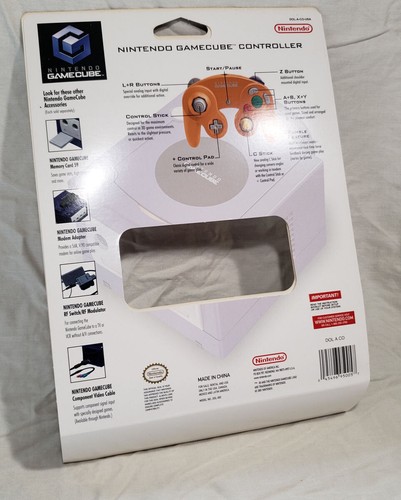 Official Nintendo GameCube Orange Spice Controller Cube not sealed, open box oem - Picture 6 of 10