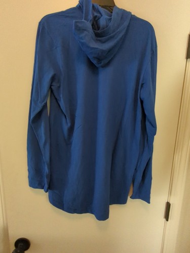NIKE Dri Fit Blue Training Lightweight Pullover Hoodie Shirt NWT Mens Sz Small S - Picture 4 of 7