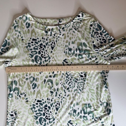 Top túnica de leopardo colorido supremamente suave de Chico para mujer 2 (grande) cuello barco - Imagen 7 de 7