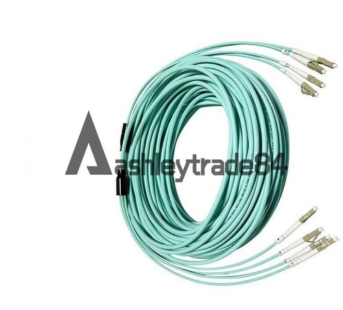 40m Lc-Lc MM 4 Strand Armored 10G OM3 Glasfaser Kabel Faseroptik Pullover Patch - Afbeelding 7 van 8