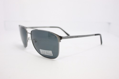 Marc Stone Sunglasses M1600B 59mm Gunmetal grey Polarized Aviator Sunglasses  | eBay