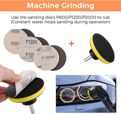 Car Headlight Lens Restoration Repair Kit Polishing Cleaner Cleaning Tools Clean - Picture 17 of 21