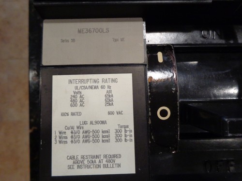 PERFECT SQUARE D MICROLOGIC ME36700LS MIT L,S,I FUNKTIONEN 100% BEWERTET - Bild 3 von 9