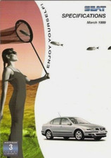 Seat Arosa Ibiza Cordoba Toledo Alhambra Specifications 1999 UK Market Brochure