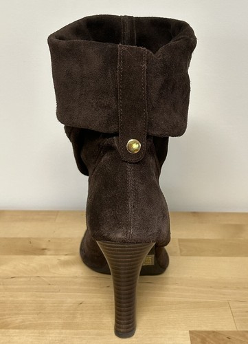 Lo último en Hollywood Botas Convertibles Marrón Gamuza Para Mujer 10 Hasta la Rodilla RollDown Snap - Imagen 10 de 19